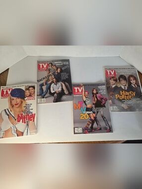 TV Guide Vintage Magazine Lot - Britney, Backstreet, MTV, Harry Potter Covers